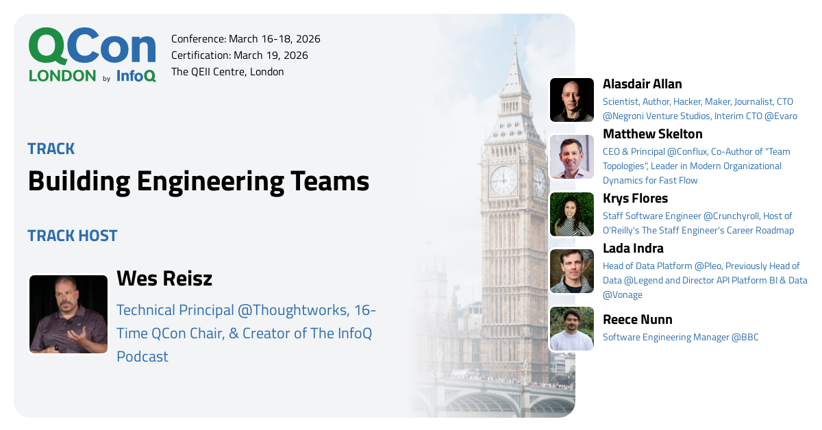 QCon London 2026 | Building Engineering Teams