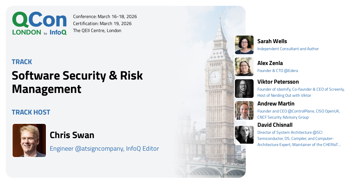 QCon London 2026 | Software Security & Risk Management